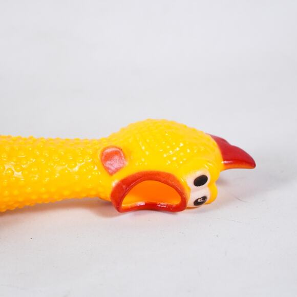 Fried Rubber Chicken Squeaking Squawking Screaming Rooster Action Figure Toy - Picture 5 of 7